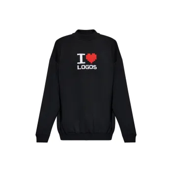 Vetements Slogan Intarsia Knit Sweater