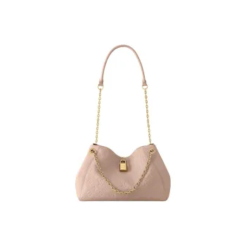 LOUIS VUITTON Cow Leather One Shoulder Handbag Small Size Women's Sand