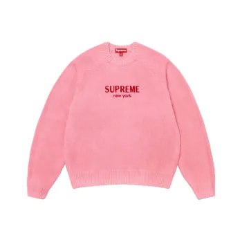 Supreme Flocked Logo Sweater