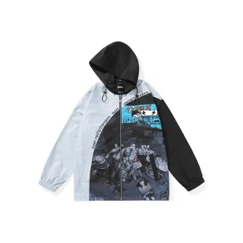 GENANX x JIDONGDUSHIAERFA Loose Fit Jacket Unisex Black Gray
