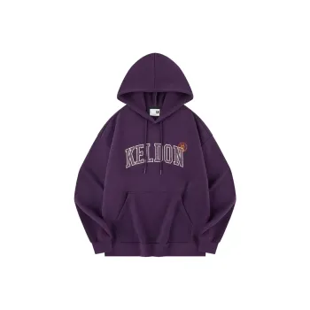 QIAODAN Sweatshirt Men's Black Cardamom Purple