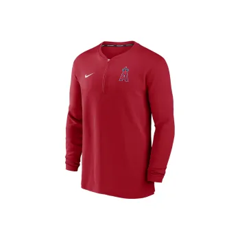 Nike Los Angeles Angels Authentic Collection Game Time Men's Nike Dri FIT Mlb 1/2 Zip Long Sleeve Top