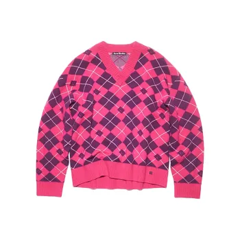 Acne Studios Meme Collection FW23 Sweater Unisex Bright Pink