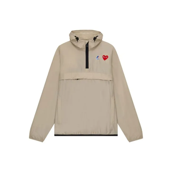 Comme Des Garçons Play X K Way Half Zipped Jacket-0