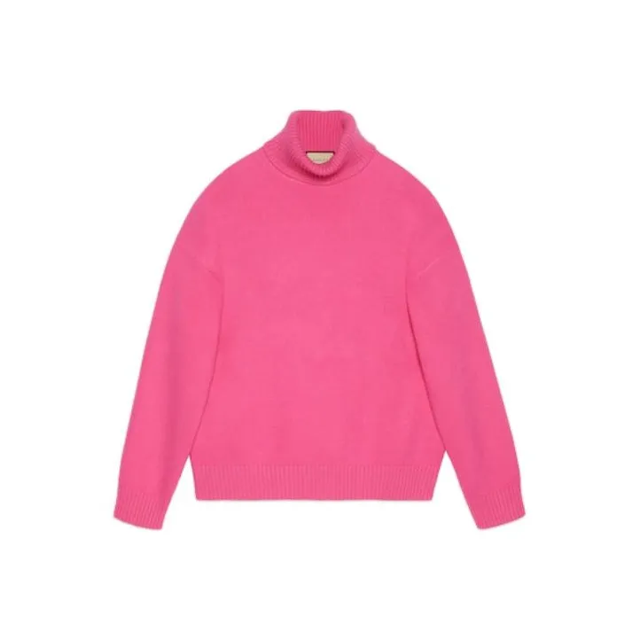 GUCCI Logo Tag Turtleneck Sweater-0