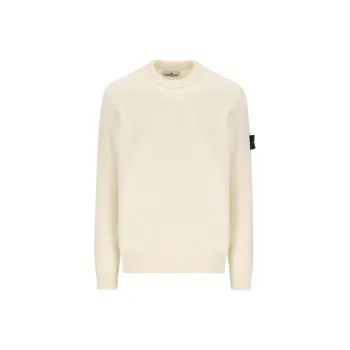 STONE ISLAND Logo Patch Crewneck Jumper