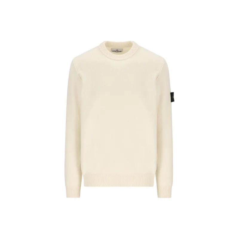 STONE ISLAND Logo Patch Crewneck Jumper-0