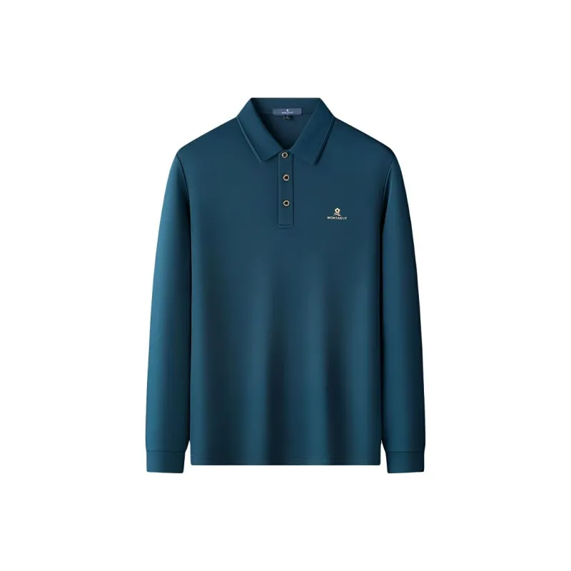 Montagut Business Collection FW24 Polo Shirt Men's Dark Lake Green-0
