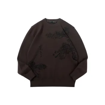 HLA Knitwear Men Red Brown Pattern 86