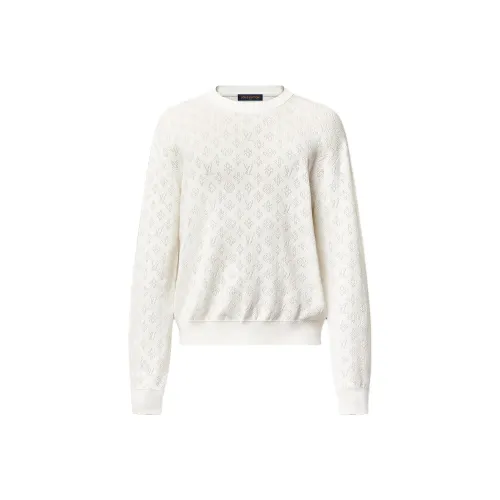 LOUIS VUITTON 1AGJHK Monogram Pointelle Cotton Pullover