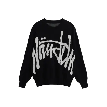 NANDCHN Sweaters Unisex Black