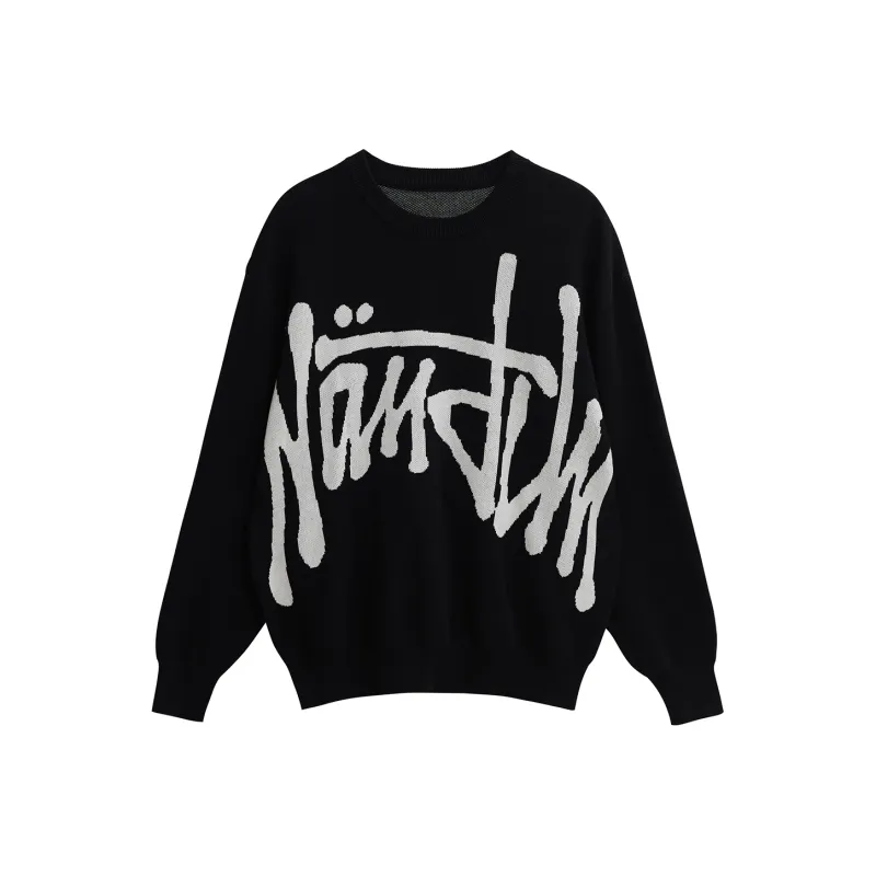 NANDCHN Sweaters Unisex Black-0