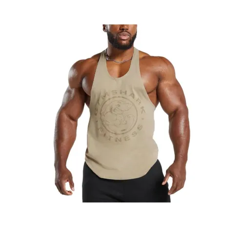 GYMSHARK Tank Top Men's Desert Beige
