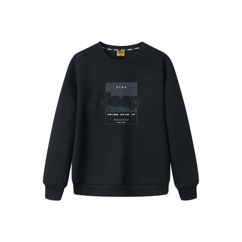 Jeep Sweatshirt Unisex Pure Black-0