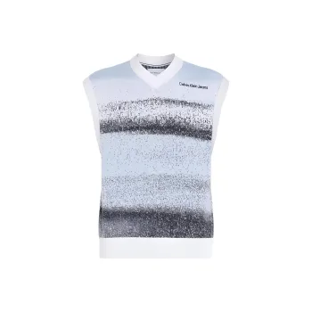 CALVIN KLEIN Tank Top Europe Version Men's Spray Flower Jacquard