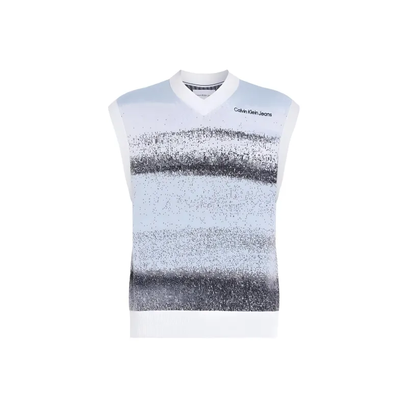 CALVIN KLEIN Tank Top Europe Version Men's Printed Jacquard-0