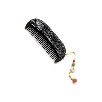 FANGYUANXIAOFU African Blackwood Wooden Comb Women's