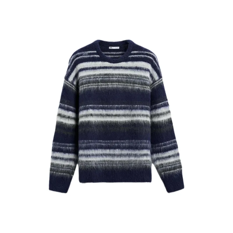 ZARA Sweaters Men Blue-0