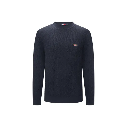 GY Goldlion Sweater Men's Navy Blue