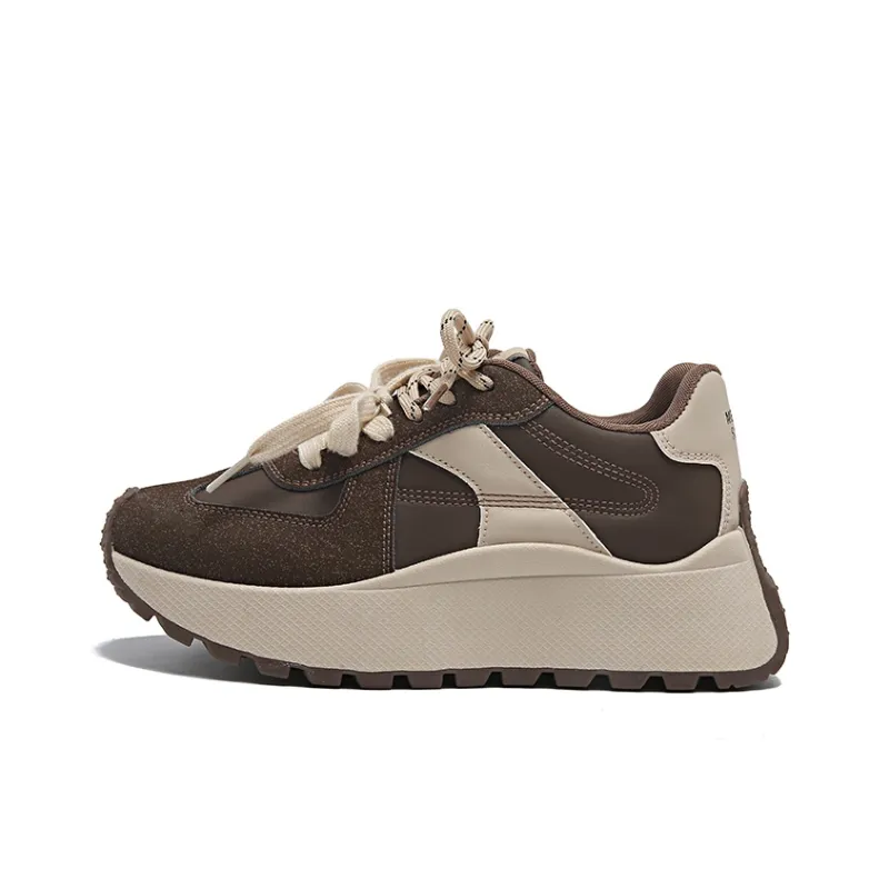 SUPEREDGE Slip Resistant And Abrasion Resistant Coverage Low Top Chunky Sneakers Women's-7