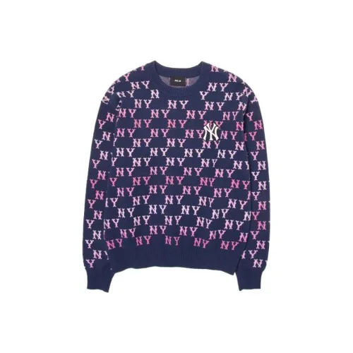 MLB New York Yankees Dia Monogram Sweatshirt Unisex Cream White