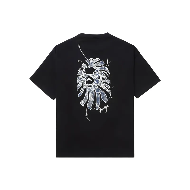 BAPE BLACK Paisley Ape Head Pocket Tee-3