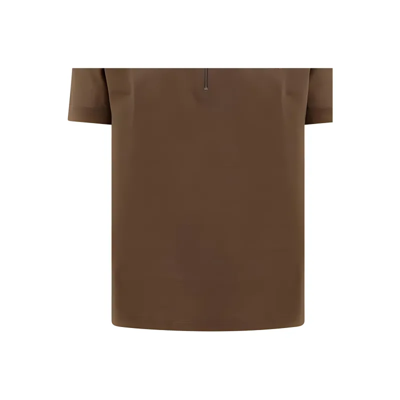 FERRAGAMO SS24 Polo Shirt Men's Wheat Brown-2