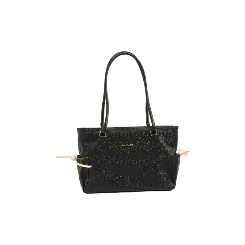Three Blessings PU Tote Bag, Shopping Bag, Shoulder Bag Medium Size Women's Multicolor-0