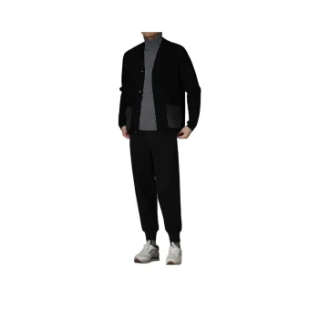 Hacikis Knitwear Men's Rich Black
