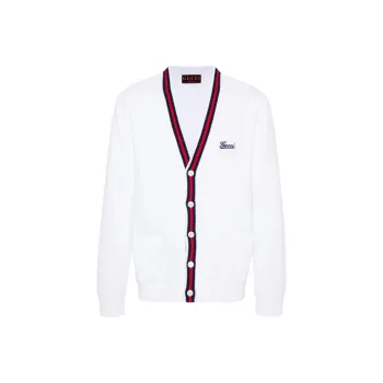 GUCCI Logo embroidered Cardigan