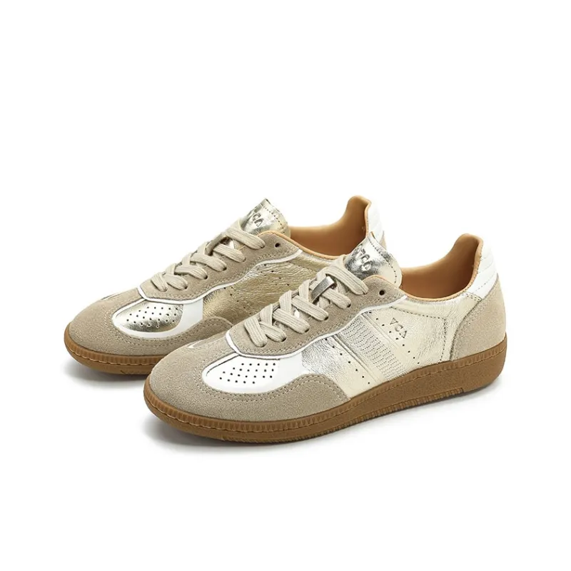 VCA Low Top Skateboard Shoes Women's Gold-1