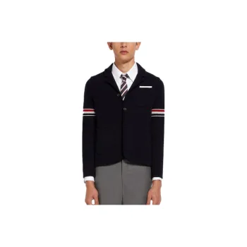 THOM BROWNE Jackets Men Navy Blue