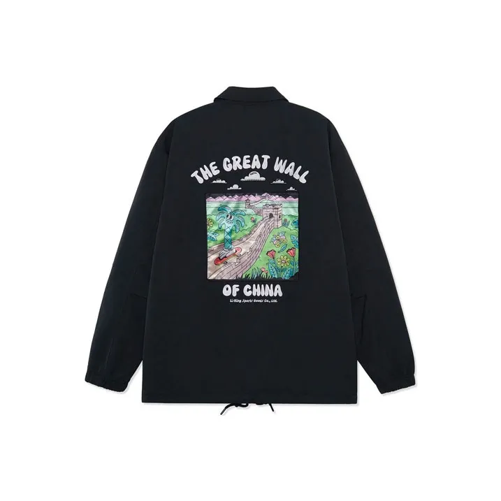 LiNing x Steven Harrington Skateboard Jacket Men's Black-0