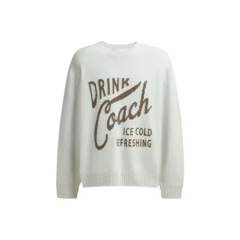 COACH SS24 Sweater Men's Beige Blue