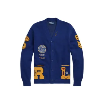 Polo Ralph Lauren Varsity Patchwork Cardigan