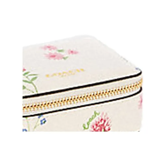 COACH Jewelry Bo Canvas Makeup Bag Mini Unisex White-2