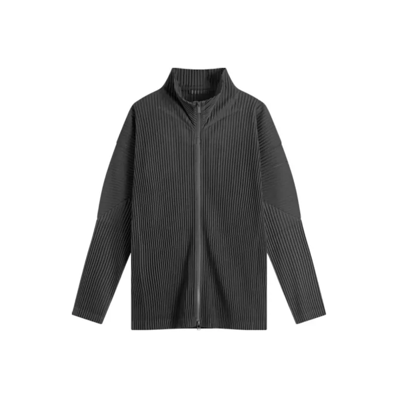 Homme Plissé Issey Miyake Plissé-Effect Zipped Jacket-0