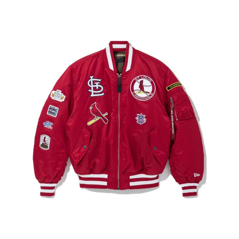 New Era Jackets Unisex Red-0