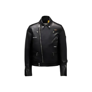 Moncler x Lewis Leathers Jackets & Coats Men's Black