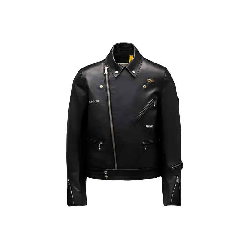 Moncler x Lewis Leathers Jackets & Coats Men's Black-0