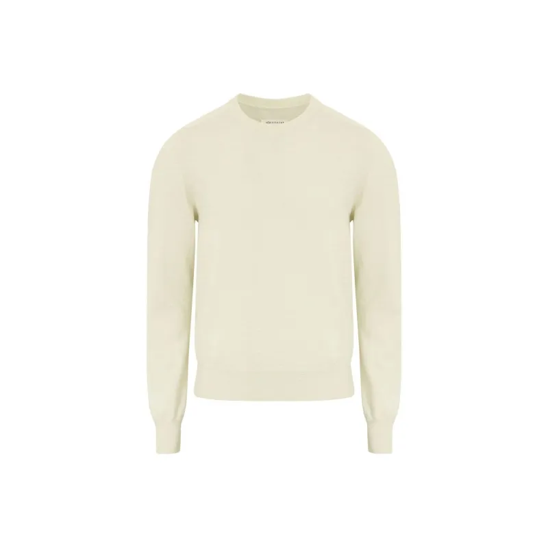 Maison Margiela Ivory Wool Sweater-0