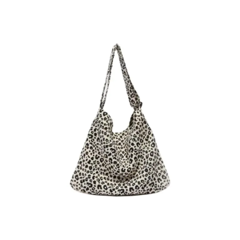 Three Blessings Fabric Shoulder Bag Medium Size Women's Multicolor-6