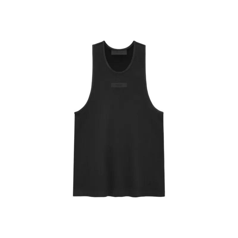 Fear Of God Essentials Logo appliqué Cotton Tank Top-0