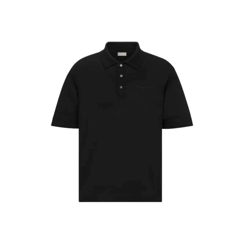 DIOR SS24 Polo Shirt Men's Black-0