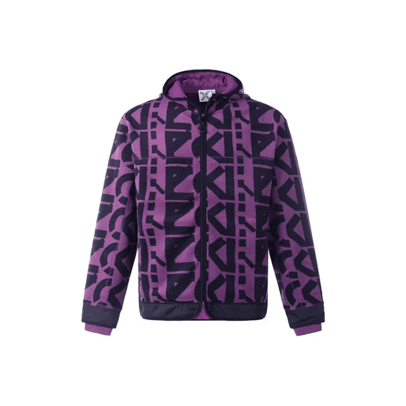 KENZO Allover Monogram Zipped Hoodie-0