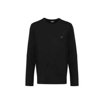 EMPORIO ARMANI Logo embroidered Crew neck Jumper