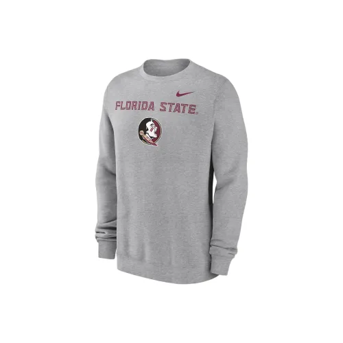 Nike Florida State Seminoles Primetime Primary Stack Men's Nike College Pullover Crew