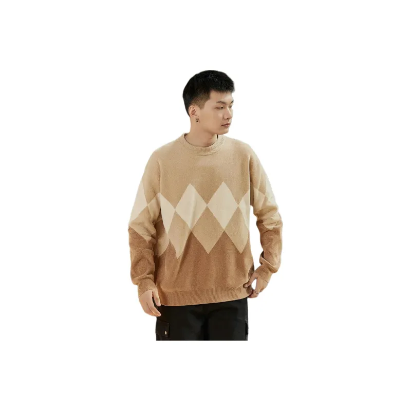 Tonlion Knitwear Men's Light Coffee-0