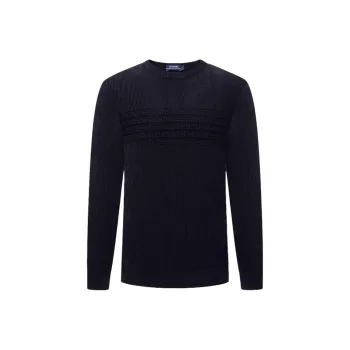 GY Goldlion Sweater Men's Navy Blue