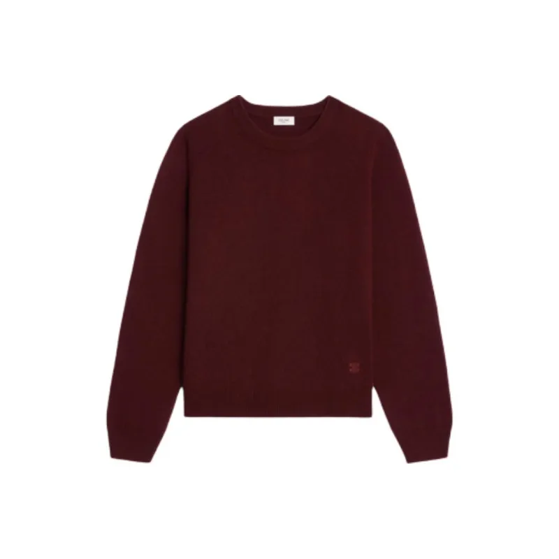 CELINE Logo Detailed Crewneck Knit Sweater-0